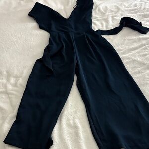 Astr Midnight Blue Jumpsuit